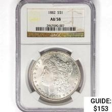 1882 Morgan Silver Dollar NGC AU58
