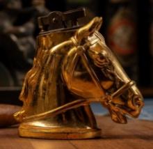 Vintage Brass Horse Head Lighter