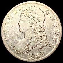 1832 Sm Ltrs Capped Bust Half Dollar LIGHTLY CIRCU