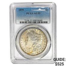 1899 Morgan Silver Dollar PCGS AU55