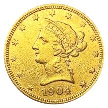 1904 $10 Gold Eagle CLOSELY UNCIRCULATED