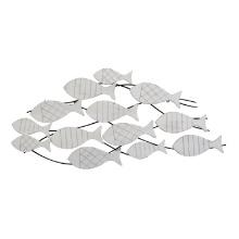 Stratton Home Decor Fish In Motion Wall Sculpture S30883