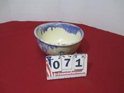 Signed 11" Stoneware Popcorn Bowl