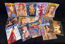 Approximately 15 Vintage 1980s-1990s Playboy Magazines