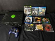 Xbox Video Game System w/ Controller. Assorted PlayStation PS1 PS4 Xbox 360 Games more