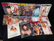 16 Vintage 1980s Playboy Magazines Centerfolds