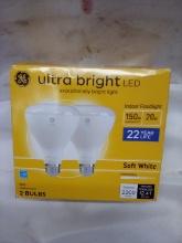 GE Ultra Bright LED 150W Bulbs.