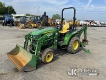 (Plymouth Meeting, PA) 2020 John Deere 2032 4x4 Mini Tractor Loader Backhoe Runs, Moves & Operates,