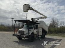 (Fort Wayne, IN) Altec LR756, Over-Center Bucket Truck mounted behind cab on 2014 Freightliner M2 10