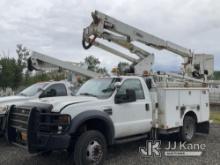 (Portland, OR) Altec AT37G, Articulating & Telescopic Bucket mounted behind cab on 2009 Ford F550 4x