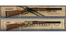 Two Lever Action Rifles with Boxes