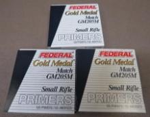 Federal Gold Medal Match GM205M Small Rifle Primers NO SHIPPING