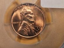 GEM! PCGS 1952-D Wheat cent in Mint State 65 RED
