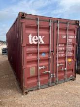 20' Shipping Container - Maroon