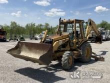 1988 Cat 436 4X4 Tractor Loader Backhoe Runs, Moves & Operates) (Glass Broken Out, Rust Damage