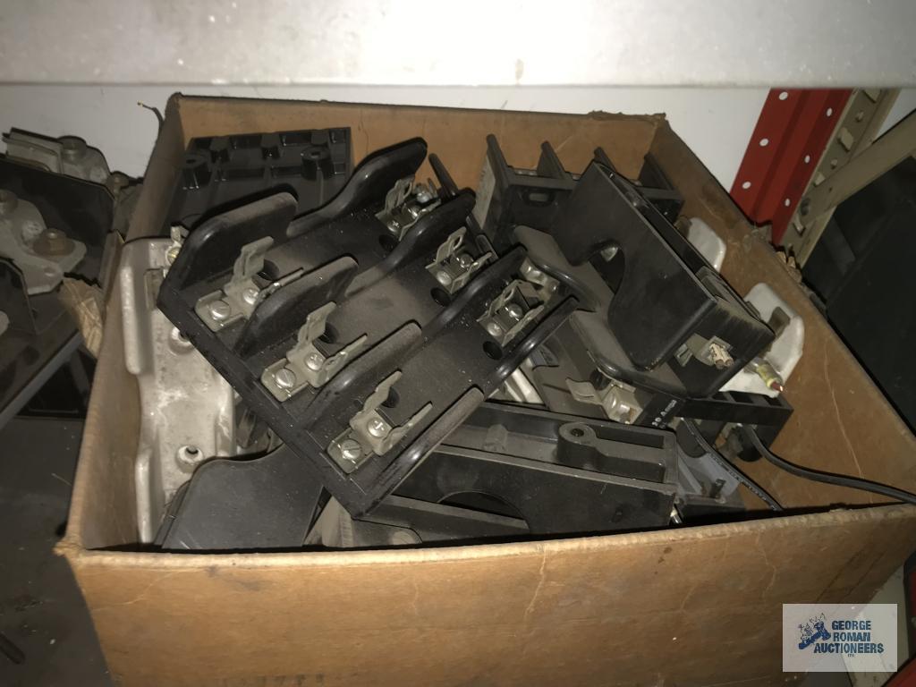 FUSES ON THREE SECTIONS OF SHELVING