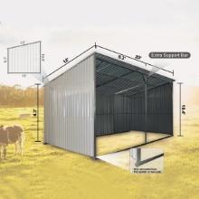 NEW SUPPORT EQUIPMENT NEW TMG TMG Industrial 12' x 20' Galvanized Metal Livestock Shed, 240 Sq-Ft,