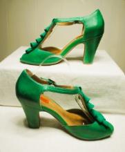 Miz Mooz Leather Shoes Green sz 8