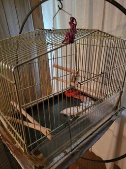 Vintage Bird Cage With Stand