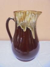 Vintage RRP Co Roseville, OH Brown Drip Pitcher