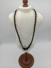 3 Strand Faceted Rock Crystal Necklace
