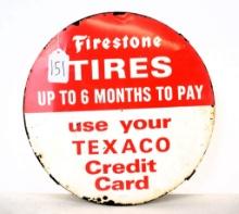 Firestone Tire sign, 15 3/4"