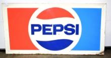 Pepsi embossed sign