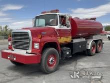 (Salt Lake City, UT) 1989 Ford LT8000 Etnyre Flusher Truck Runs & Moves