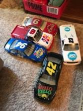 3-racing champions/2- revell Nascar cars 1/24 scale