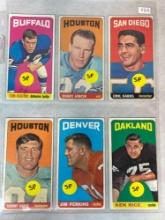 1965 Toops FB Lot of 6 SP's - #61, 67, 80, 148, 162  Ex, 34 Writing On