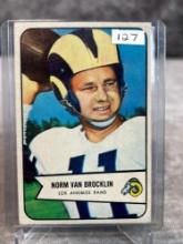 Norm Van Brocklin HOF 1954 Bowman FB #8 - EX-MT