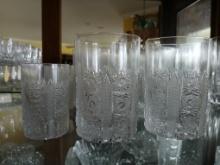 Crystal Water Glass Set W/ Juice Glass