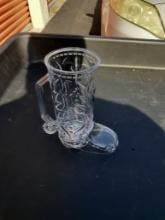 New plastic boot mugs
