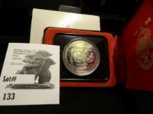 1874-1974 Canada Winnipeg Commemorative Silver Dollar in original case as issue.