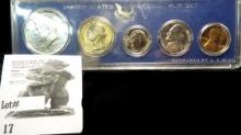 1966 U.S. Special Mint Set in original case, no box of issue. Contains 40% Silver Half-dollar.