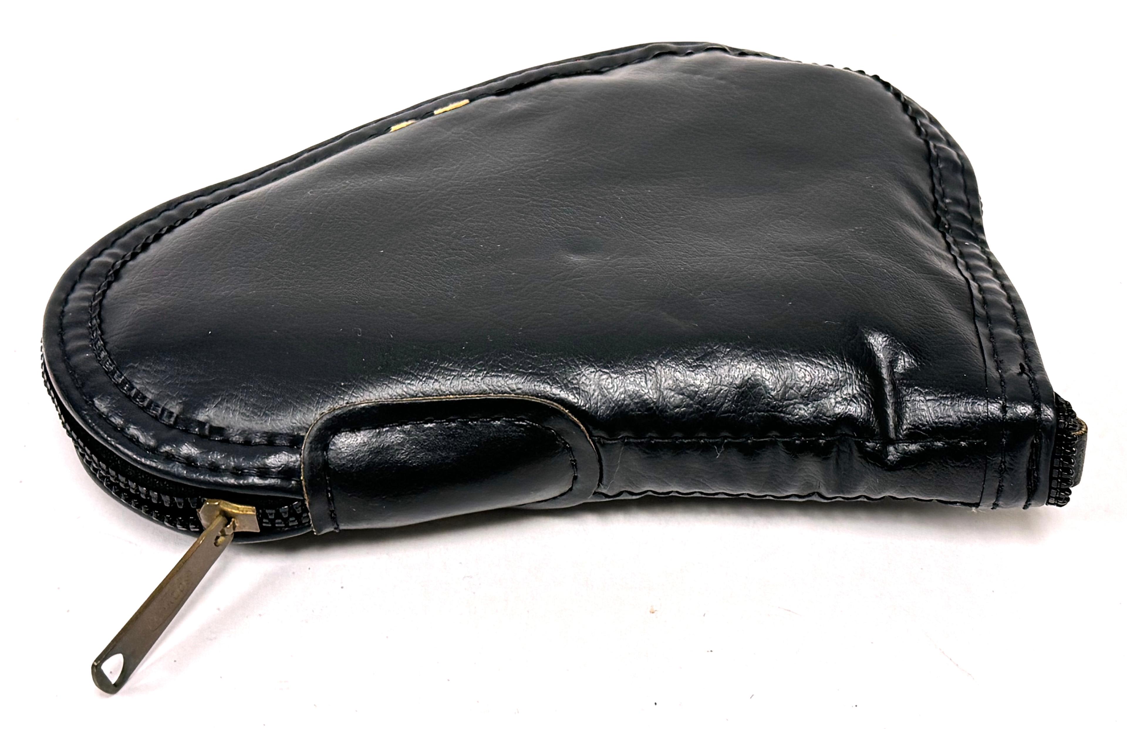 Factory Browning Black Leather Handgun Soft Case by Scovill