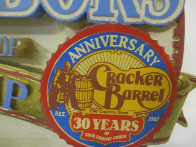 Cracker Barrel "30 Year Anniversary" Advertising Sculpture