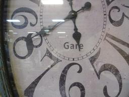Large "CafÃ© de la Gare" Watch Wall Clock