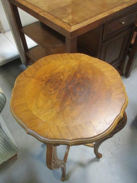 Mahogany? Carved Lamp Table