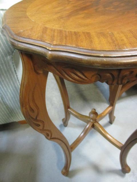 Mahogany? Carved Lamp Table