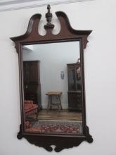 Vintage 1944 Hubbuch Mahogany Chippendale Style Mirror