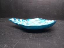 Blue Iridescent Seashell Bowl