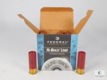 25 Rounds Federal 12 Gauge Shotgun Shells, 2 3/4" 1/2 Oz. 4 Shot