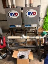 As-Is, Non-Working, EVO 79-599 High Efficiency Water Heaters, Circulating Pump, Base Rack