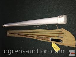 Fishing - Fly Rod - Montague Rapidan, from Stu Lawson, #4TG1188, 8'5" 4 pc. 3/2 split bamboo