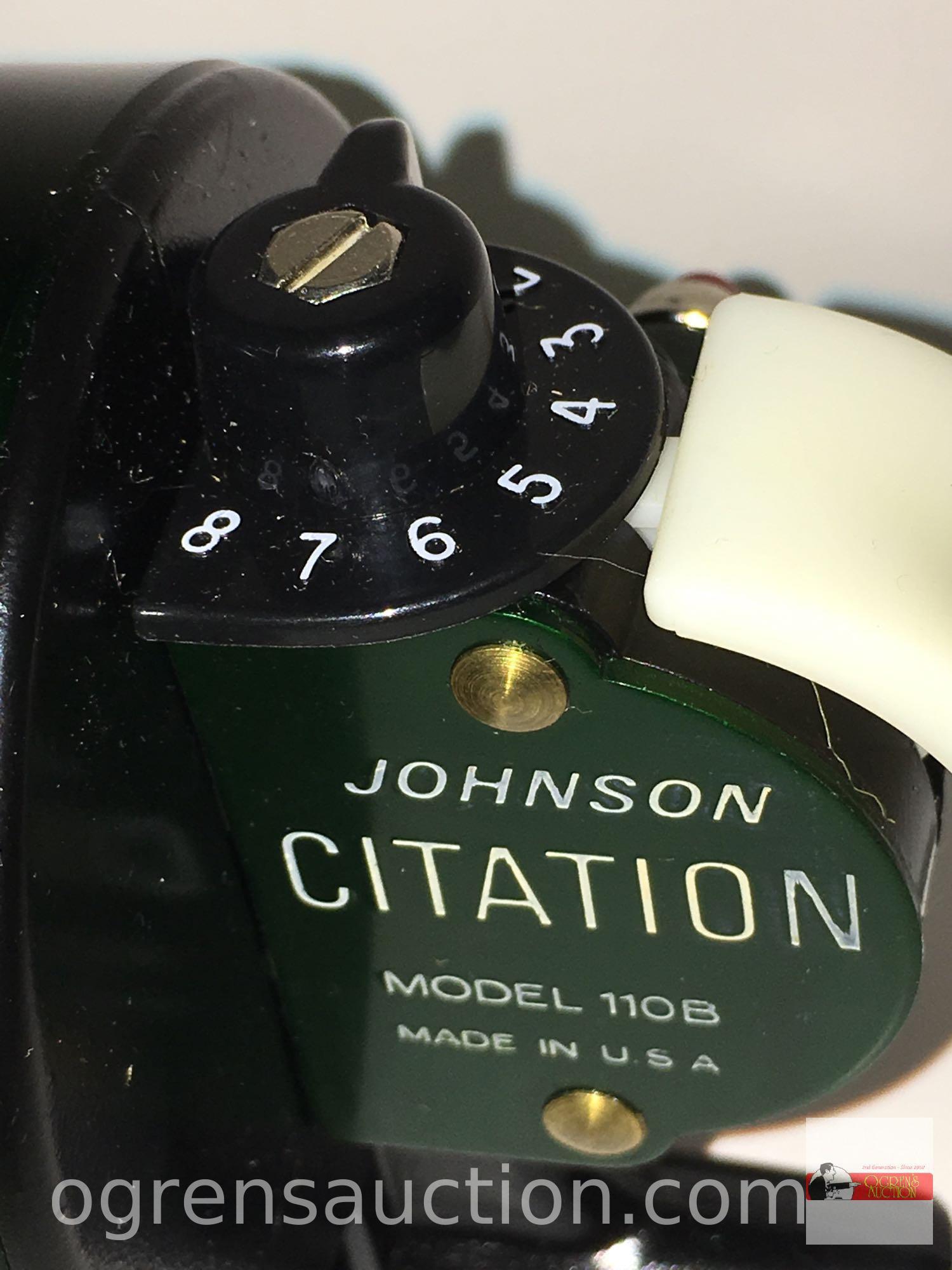 Fishing - Reels - Johnson Spin Cast Reel, Citation model 110B, complete with 12lb test siren line