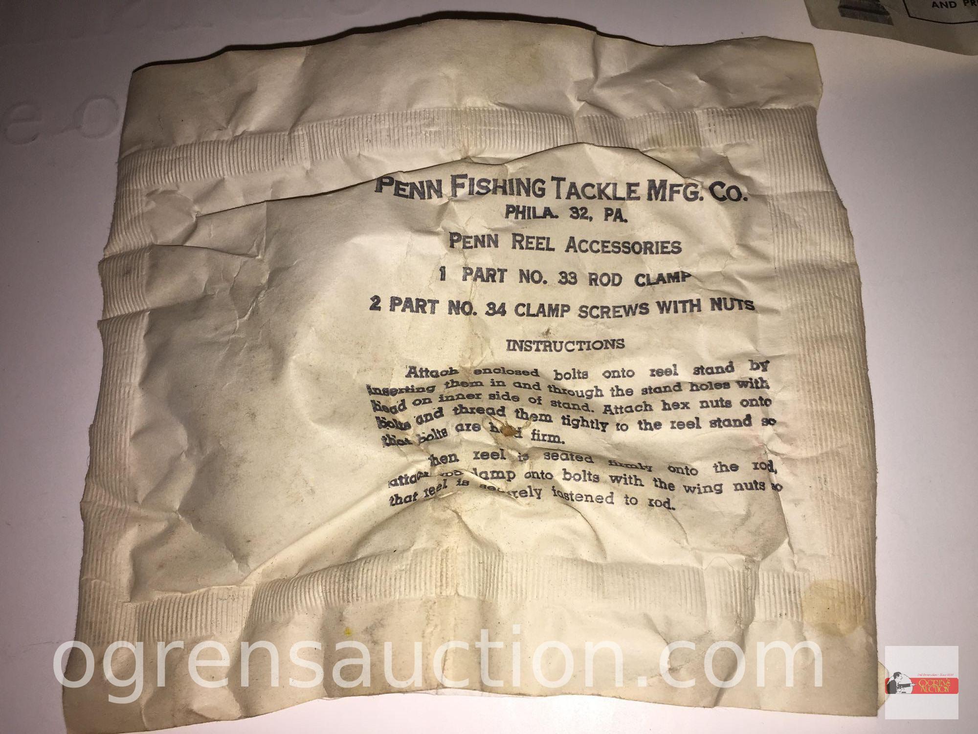 Fishing - Reel - Pflueger Supreme #578 in Penn Squidder box and paperwork