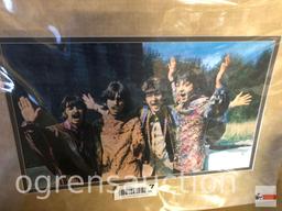 Artwork - Beatles, double matted picture, 18"wx14"h