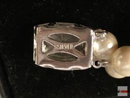 Jewelry - Bracelet - double strand pearl bracelet w/ G silver clasp