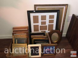 Picture Frames - lg. lot misc. various sized picture and collage frames